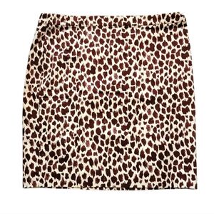 J. Crew Plus Size Giraffe Print Pencil Skirt Size 20